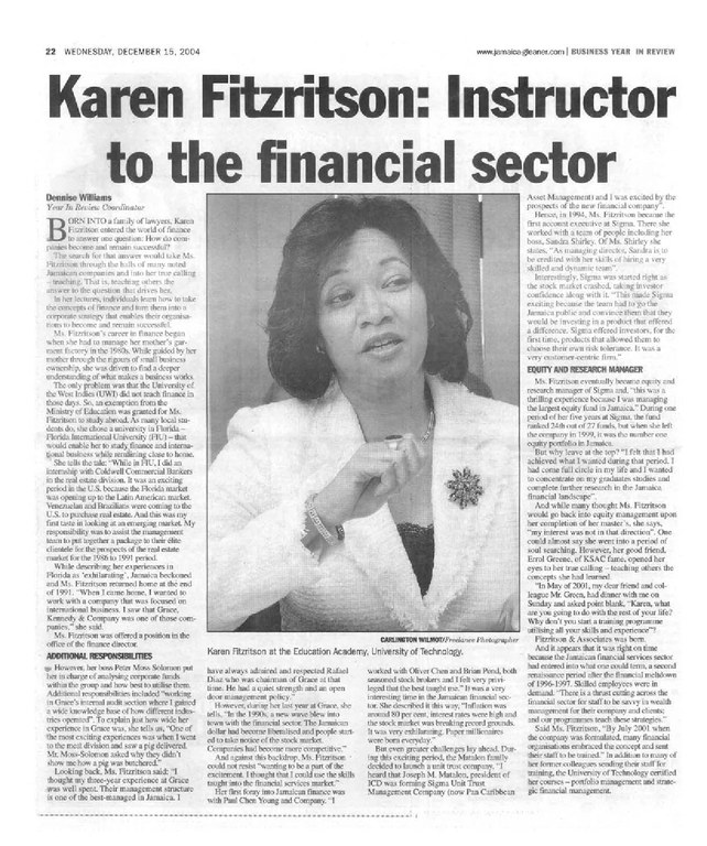 Original Gleaner Article Picture of Gleaner Article