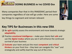 Doing Business in the Covid Era