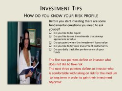Investment tips