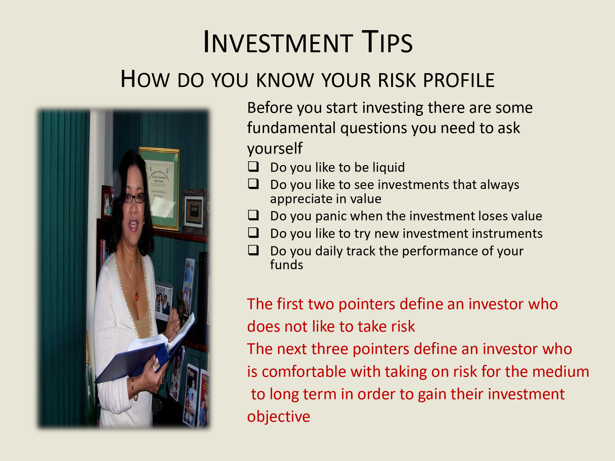 Investment tips