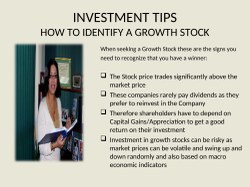 Investment Tips - How to Pick a Growth Stock